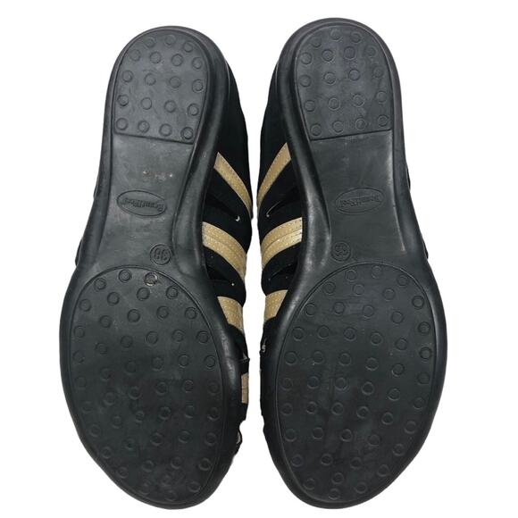 Beautifeel gold/black suede open toe shoes size 38 - Picture 4 of 6